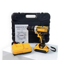 Vente directe d'usine 21v ensemble de perceuse électrique sans fil ensemble d'outils de perceuse électrique domestique Portable