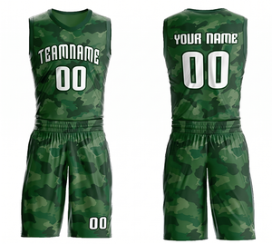 Conjunto de Uniforme de Baloncesto Personalizado con Camuflaje Rojo, Sin Mangas, Cuello en V, Malla Transpirable, 100% Poliéster, Unisex, para Adultos, Todas las Temporadas, Sublimado - Product Image 5