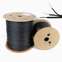 Vente directe du fabricant : Câble à fibres optiques GJXH, câble papillon intérieur 1B6, longueur personnalisable pour la communication par fibre optique