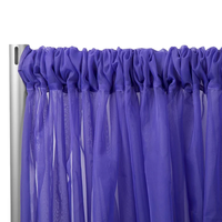 Rideaux de fond blancs en tissu voile de chiffon pour arche de mariage, cérémonie, scène, photographie et décorations de fête