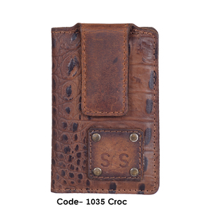Crocodile Print Leather Magnet Money Clip <b>Wallets</b> Credit Card <b>Holder</b> Men's Purse Wholesale Prices Bulk Order Short Carteras 2026 - Product Image 3