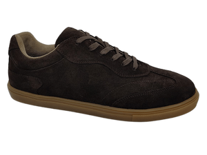 Zapatos de Vestir para Hombre, Color Marrón, de Ante Sintético, con Cordones, Punta Redonda, Entresuela Acolchada de EVA, Suela de Goma, para Todas las Temporadas, Estilo Sólido - Product Image 1