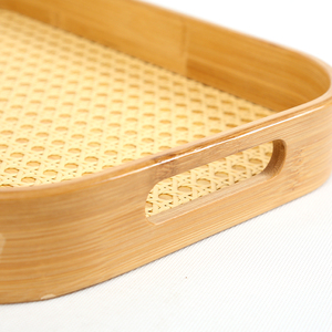 Large Rectangular Wooden Serving Tray Handmade <b>Rustic</b> Decorative Breakfast Tray for Bed Kitchen Dining <b>Coffee</b> <b>Table</b> - Product Image 4