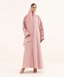 New Luxury Handmade <b>Abaya</b> Lace Muslim <b>Women</b> <b>Abaya</b> Modest Dresses with Matching Hjiab - Product Image 2