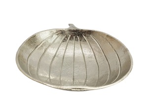 Plateau décoratif et vase de table en aluminium argenté de luxe, motif animalier hippocampe, pour la décoration de la maison - Product Image 4