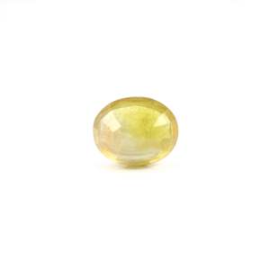 Loose 6.85 Carat Oval Cut Yellow Sapphire Gemstone for Fine Jewelry - Product Image 2