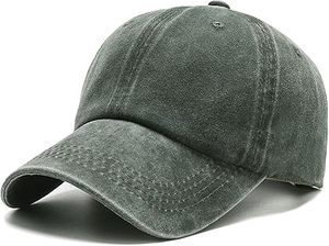 Casquette de baseball en denim délavé unisexe, réglable, couleur unie, décontractée, vintage, sportive, quatre saisons, 100% coton, taille adulte - Product Image 4