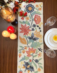 Green <b>Red</b> Brown And Yellow Beaded Decorative Table <b>Runner</b> Use For Decoration Dining Table In Occasion - Product Image 6