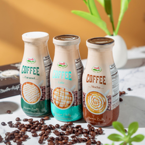Café Mocha Rico y Puro en Botella de Vidrio de 280 ml, Listo para Beber, Marca Privada con MOQ Bajo, Fábrica NAWON en Vietnam, OEM ISO - Product Image 1