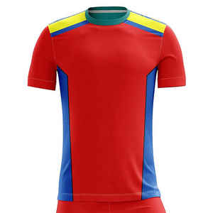 Uniformes de Fútbol de Tela de Malla Transpirable Más Vendidos, Diseño Personalizado, Antibacterianos, Uniformes Deportivos de Manga Corta - Product Image 4