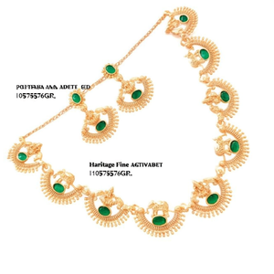 Ensemble de bijoux fins Heritage, collier en pierre Pota et collier Temple-10575576GR - Product Image 2