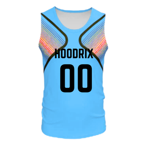 Camisetas de Dodgeball Personalizadas sin Mangas con Sublimación, Chalecos de Entrenamiento Sublimados con Cuello en V, Camisetas de Dodgeball para Hombre, Kit al por Mayor - Product Image 1
