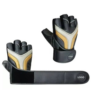 Guantes de Gimnasio de Diseño Personalizado de la Mejor Calidad, Guantes Deportivos Transpirables de Poliéster y Cuero de Alta Durabilidad para Levantamiento de Pesas - Product Image 3