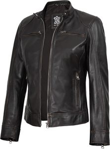 Blouson moto unisexe en jean rouge, col en V, demi-zip, coupe ajustée, longueur standard, style hiver, à capuche, doublure épaisse en fibre de bambou, vintage - Product Image 2