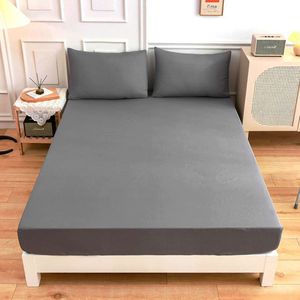 En stock, Ensemble de draps-housses imperméables en tissu éponge 100% coton pour protection de matelas, usage quotidien - Product Image 3