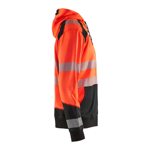 <b>Men</b> Outdoor Construction Safety Hoodies Workwear <b>Reflective</b> Clothing Long Sleeve Security Hoodie <b>Jacket</b> With Zipper - Product Image 5