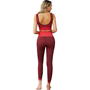 Conjunto de Yoga para Mujer 2026: Leggings de Cintura Alta y Sujetador Deportivo - Ropa Deportiva al por Mayor para Gimnasio y Fitness - Product Image 3