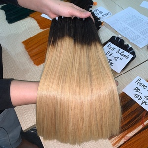 Extensiones de cabello humano a granel de cabello liso de hueso de extremo saludable de alta calidad de doble estiramiento Extensiones de belleza Frontal de encaje - Product Image 5