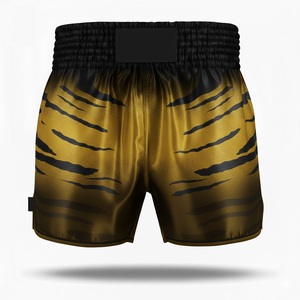 Shorts de combat MMA unisexes personnalisés par sublimation, extensibles dans 4 directions, séchage rapide, évacuation de l'humidité, 240g, pour BJJ, Kickboxing, haute qualité - Product Image 5