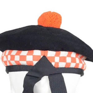 Chapeau Kilt Classique Traditionnel Écossais - Bonnet Balmoral en Laine 100% de Haute Qualité, Tissu Personnalisé - Product Image 4