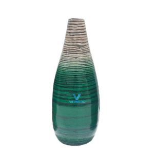 Vase en bambou tissé sur mesure, fait main, décoratif, porte-fleurs naturel, vente en gros OEM ODM - Product Image 1