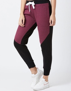 Pantalones deportivos color borgoña con cintura elástica, cordón ajustable y bolsillos laterales, pantalones casuales para hombre, ropa de otoño - Product Image 2