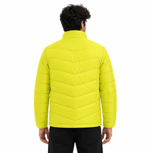 OEM <b>Men</b>’s Solid Quilted Winter <b>Jacket</b> Full Sleeve Puffer <b>Men's</b> <b>Jackets</b> Windproof <b>Lightweight</b> Casual Outerwear Clothing Wholesale - Product Image 3