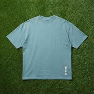 <b>Men's</b> Ice Blue Oversized T Shirt Crew <b>Neck</b> Short Sleeve Casual Streetwear Cotton <b>Tshirt</b> Relaxed Fit Top - Product Image 5