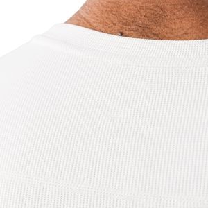 T-shirt de compression athlétique blanc pour homme, léger, extensible, pour l'entraînement et le fitness - Product Image 5