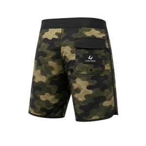 <b>Men</b> Camo Board Shorts Quick Dry Stretch Surf Swim <b>Trunks</b> with Zipper Pocket Custom Logo Beach Shorts Athletic Water Sports Wear - Product Image 2