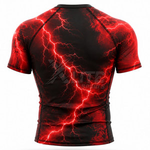 T-shirt de compression athlétique extensible et durable, respirant, anti-humidité, écologique et à séchage rapide pour la gym - Product Image 2