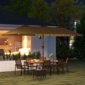 Ombrellone da Esterno con Pannello Solare per una Migliore Protezione dal Sole - Product Image 1