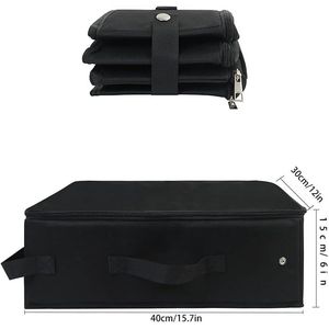 Portable <b>Cat</b> Travel Litter <b>Box</b> with Zipped Lid Foldable and Easy-Carry Design Waterproof No Leakage or Smell - Product Image 3