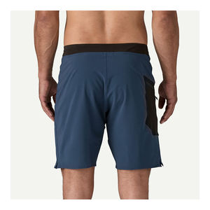 Shorts de bain pour hommes, écologiques, couleur unie, avec cordon de serrage à la taille et poches latérales, séchage rapide, décontractés, taille haute, style Bermuda - Product Image 6