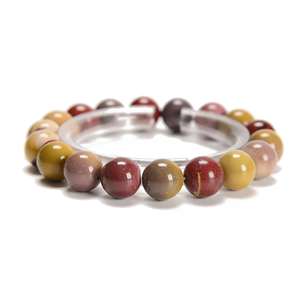 Bracelet élastique large rétro en résine, fait main, bijoux unisexes - Product Image 1