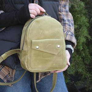 Modern Minimalist Genuine Leather Mini Backpack Purse Small Real Leather Daypack Women Travel Rucksack <b>Bag</b> LMBP-0044 - Product Image 6