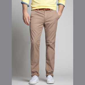 Pantalones chinos cómodos de corte ajustado para hombre, diseño con bolsillos laterales, pantalones de trabajo funcionales, hechos en Bangladesh, calidad OEM personalizada BD - Product Image 1