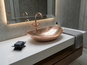 copper <b>basin</b> sophisticated style copper sink rich finish product copper <b>basin</b> luxury lifestyle product copper sink designer - Product Image 3
