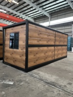 Maison conteneur extensible moderne prête à être expédiée, maison conteneur modulaire préfabriquée extensible pour logement ADU de luxe
