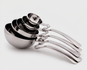 Cuillères à mesurer élégantes en acier inoxydable, outils de cuisine en métal, mesure précise pour la pâtisserie et les recettes - Product Image 4