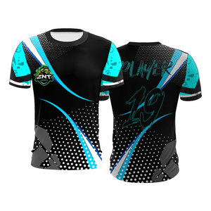 เสื้อแข่งเกมมิ่งอีสปอร์ต Wolves สีดำ-เขียว พิมพ์ลายแบบ Sublimation แห้งเร็ว 100% โพลีเอสเตอร์ คอกลม สำหรับทีมกีฬา - Product Image 6