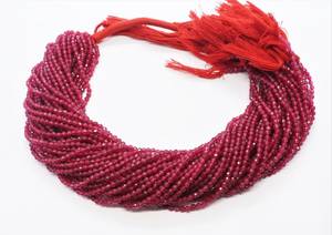 AAA <b>Ruby</b> Corundum Faceted Rondelle Beads 3 MM Pink <b>Ruby</b> Gemstone Rondelle Beads 13 Inch Strand Natural <b>Ruby</b> Corundum Beads - Product Image 6