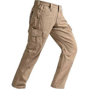 Pantalon cargo pour homme, multi-poches, décontracté, vêtements de travail, printemps automne, fabriqué en usine au Bangladesh - Product Image 1