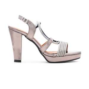 Gris FN5372 Sandalia de tacón Accesorio nupcial de lujo - Product Image 2