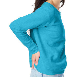 Nouveau Sweat-shirt Décontracté pour Femme, Col Rond, Panneaux Noir et Tan, 100% Coton Polaire Écologique, Design Tendance Hiver - Product Image 5