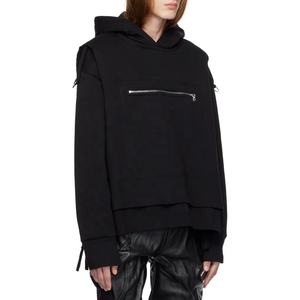 เสื้อผ้าแฟชั่นผู้ชายคุณภาพระดับพรีเมียมชุดนอกสไตล์ที่กําหนดเอง streetwear เสื้อฮู้ดหลายกระเป๋า - Product Image 5