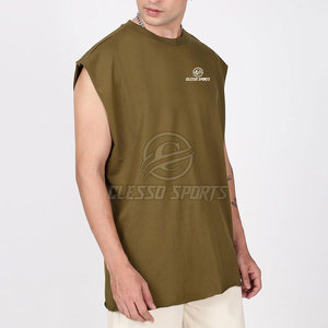 T-shirt sans manches de haute qualité, t-shirt le plus vendu pour hommes, t-shirt sans manches uni pour adultes - Product Image 3