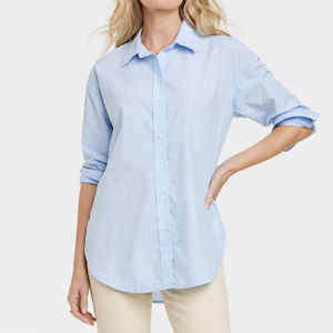Camisas de Vestir Personalizadas para Mujer, Manga Larga, Blusas de Oficina Casuales, Ecológicas, Transpirables, 100% Algodón, Silueta Recta - Product Image 1