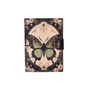 Agenda classique A5 avec illustration de papillon, 200 pages, couverture en carton rigide |   Journal rustique avec fermeture à fermoir métallique, fournisseur en gros, OEM - Product Image 3