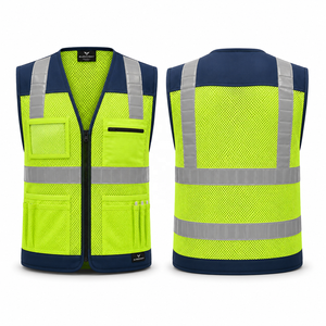 Veste de sécurité haute visibilité classe 2, imperméable, avec LED clignotantes, réfléchissante, vêtements de travail softshell, usage industriel - Product Image 5